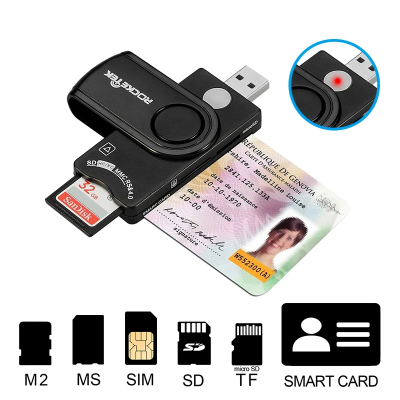 USB COMMON ACCESS CAC SMART CARD READE