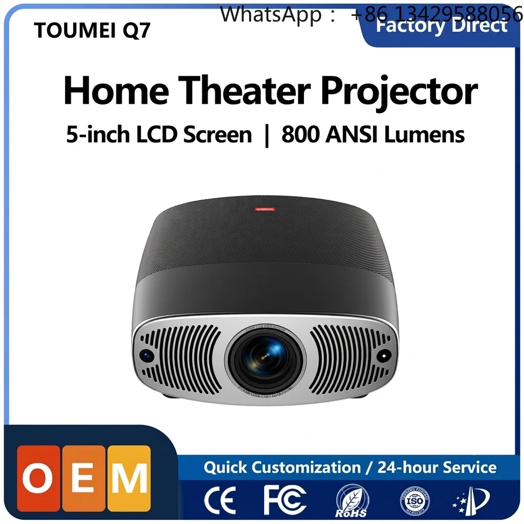 Direct Factory 1080P FHD LCD Projector Smart Android Auto Focus Projector OEM ODM Customized Projector for Global Distributors
