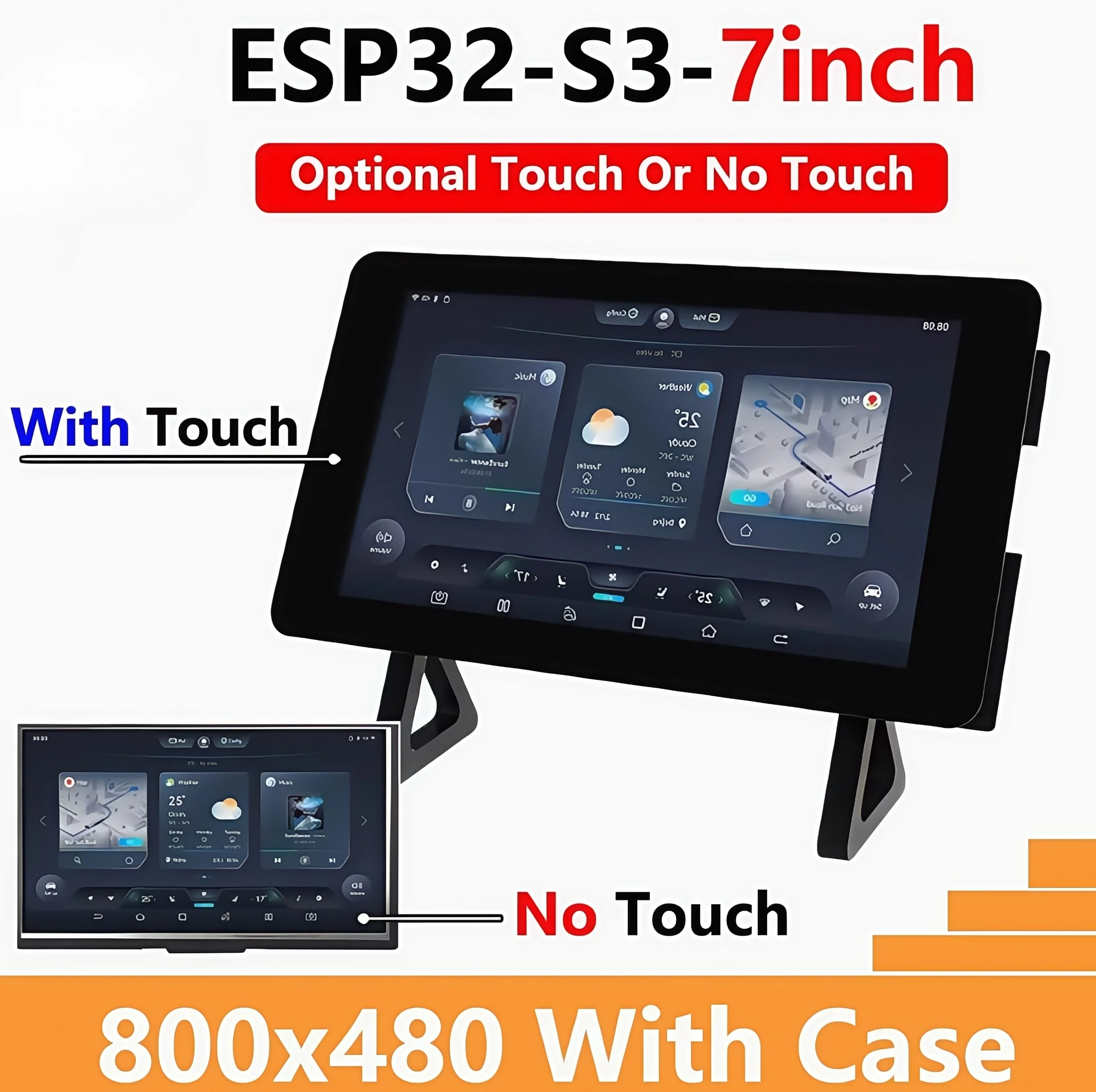 

ESP32-S3-LCD-7 7-inch capacitive touch screen development board 800×480WiFi Bluetooth CAN sensor RS485