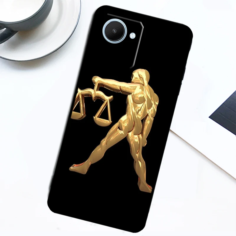 Zodiac Libra Balance Case For Realme C55 C53 C33 C35 C31 C30 C21Y C25s C15 C11 GT Neo 5 3T 2T 8 9 10 11 Pro Plus