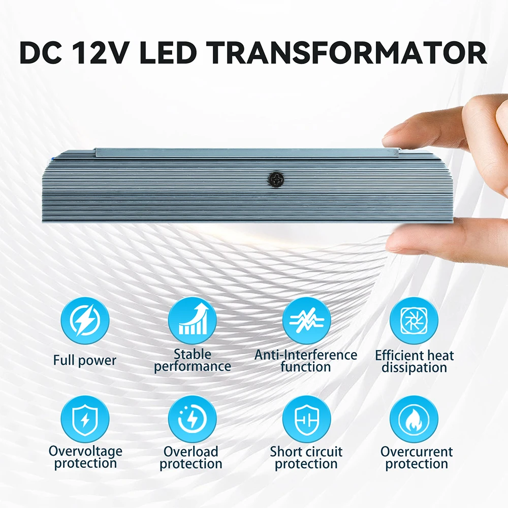 220V to 12V LED Driver Power Supply Ultra-Thin Light Strip Switch Suitable for various LED Light Source Usage Scenarios