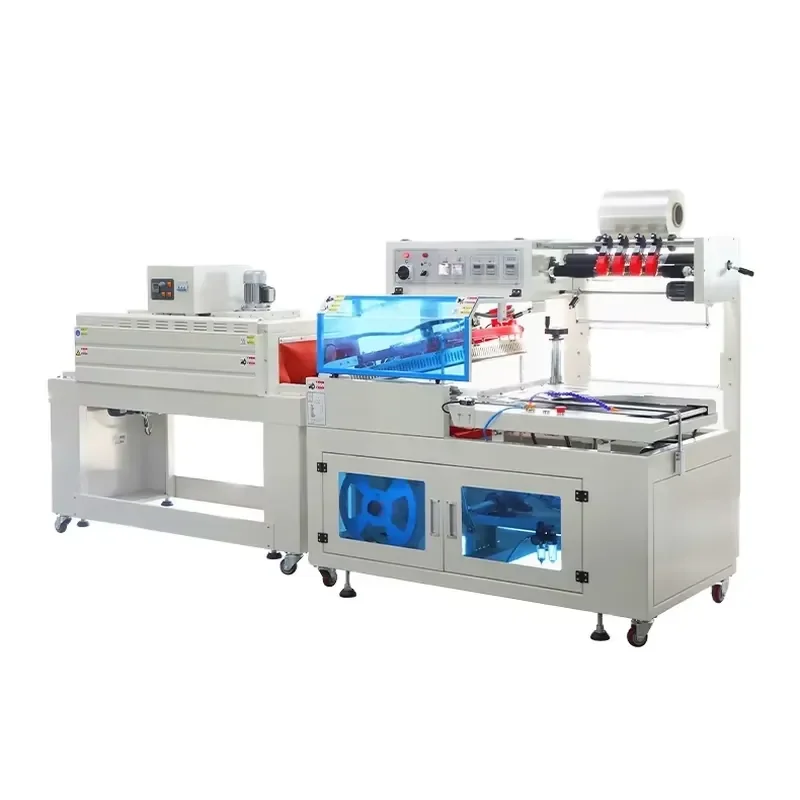 Fully Automatic L Type Heat Shrink Film Sealing and Cutting Machine for Gift Box Cosmetics Tableware Packaging