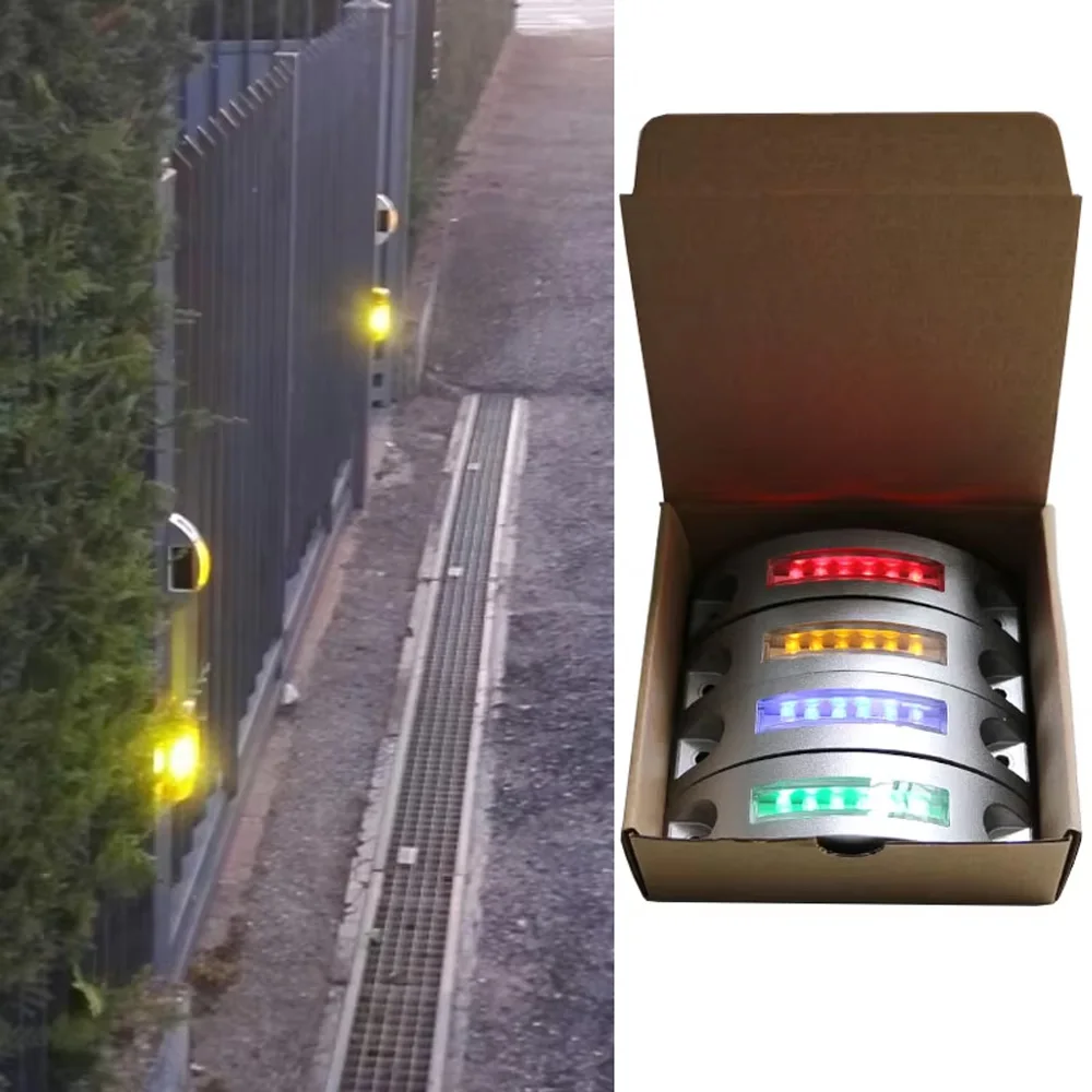 Solar Powered Pavement Lights - IP68 Waterproof Outdoor Step Lights for Driveway, Garden & Private Courtyard Warning