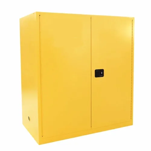 

Two layers steel flammable storage cabinet chemistry lab yellow flammable safety cabinet