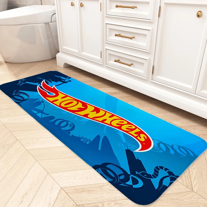 

Bathroom Rug D-Hot D-Wheels Custom Doormat Entrance Door Living Room Floor Carpet Entryway Kitchen Porch Foot Mat Non-slip