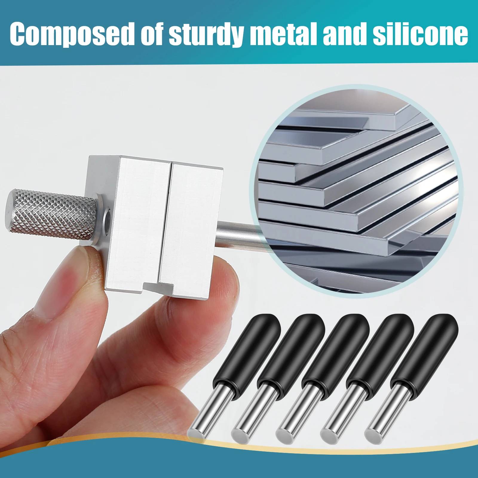 Metal Silicone Handheld Vise for Crafts Jewelry Watches High Precision Small Vise Multipurpose Adjustable Width Table Bench Vise