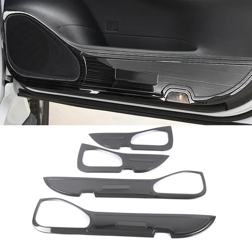 

For Mitsubishi Pajero Sport 2020-2023 Car Accessory Stainless Door Anti-kick Pad Cover Trim Frame Interior Decoration Moulding