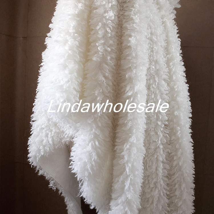 Curly sheep fur,felt cloth,Faux fur fabric,Clothing shoes plush material,150cm*40cm(about half yard)/pcs