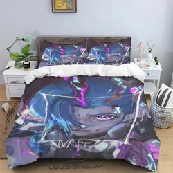 Cartoon Jinx Arcane: League of Legends Bedding Set King Twin Double Child 3 Piece Mircofiber or Polyester Duvet Cover Set