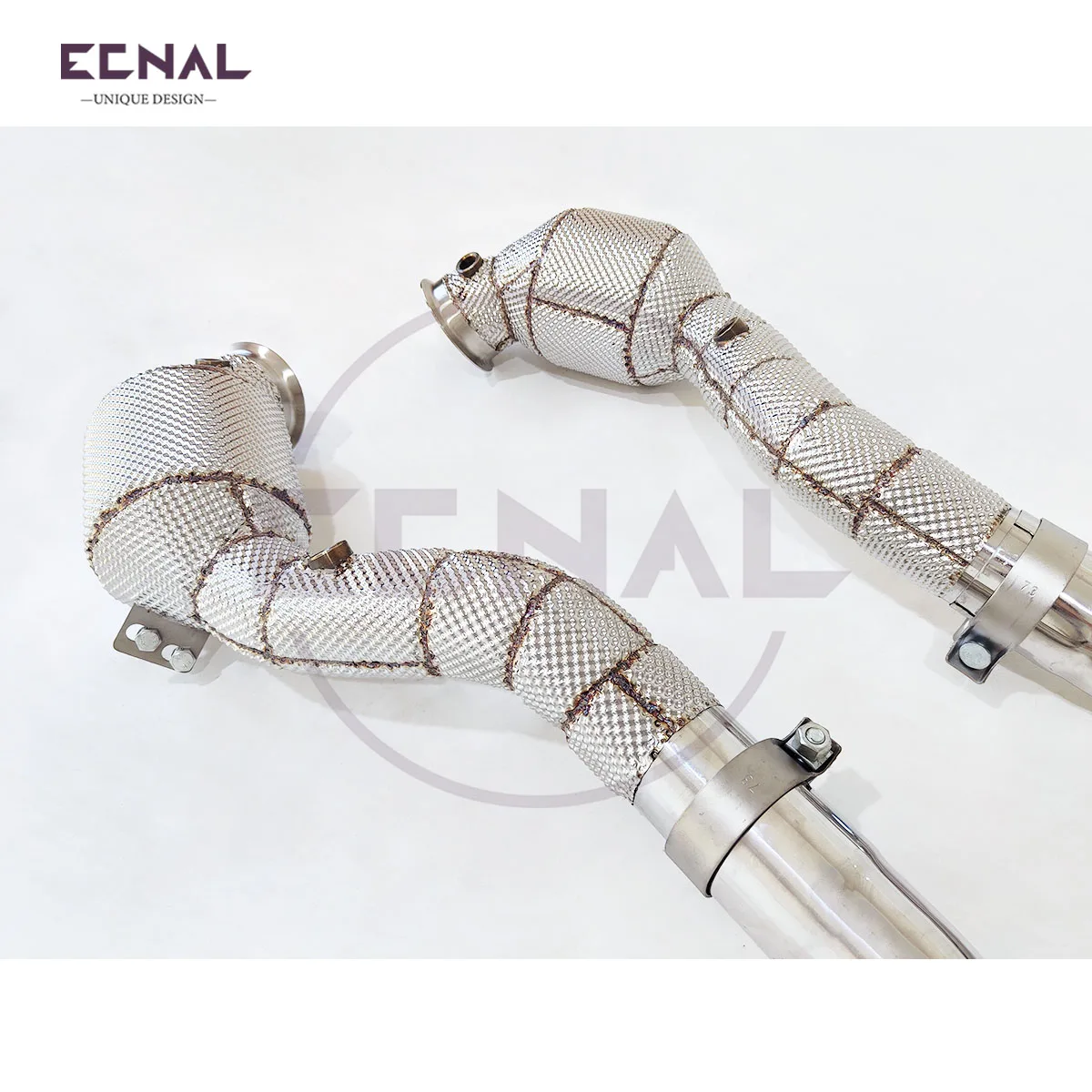 

Ecnal Exhaust Downpipe with Catalytic Converter SS304 Car Sport Exhaust Pipe System for Mercedes Benz W223 S580 4.0T