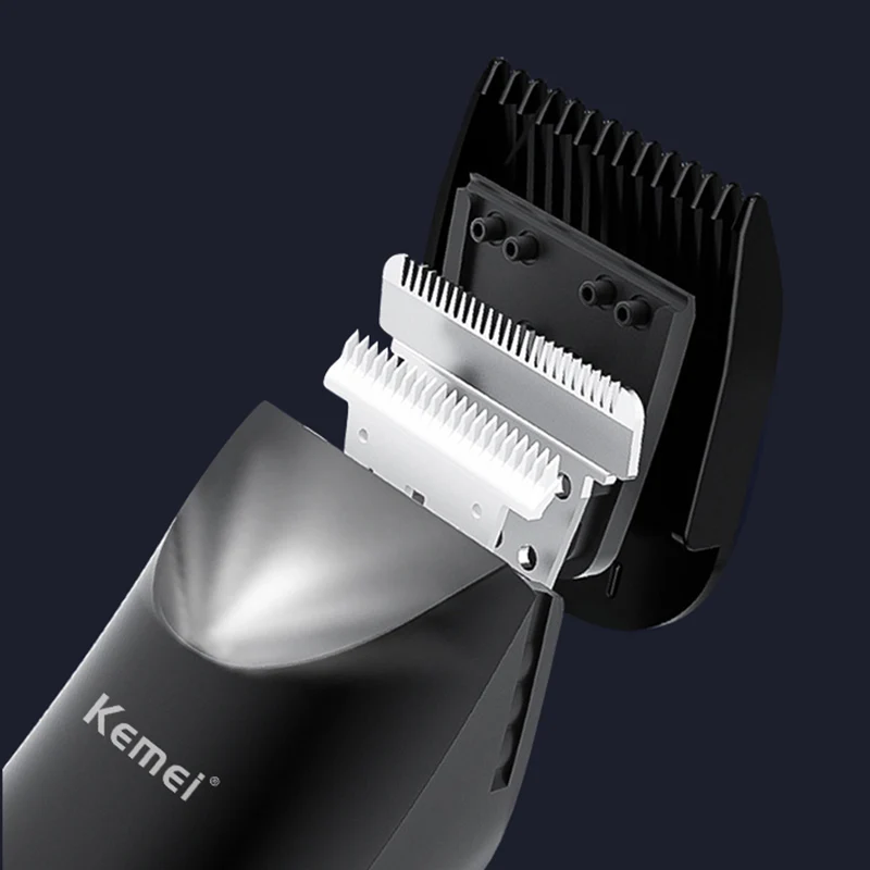 Kemei KM-1838 المهنية مقاوم للماء الجسم الشعر المتقلب الحلاقة متعددة الوظائف مزيل الشعر قابلة للشحن مقص الشعر الكهربائية الرجال