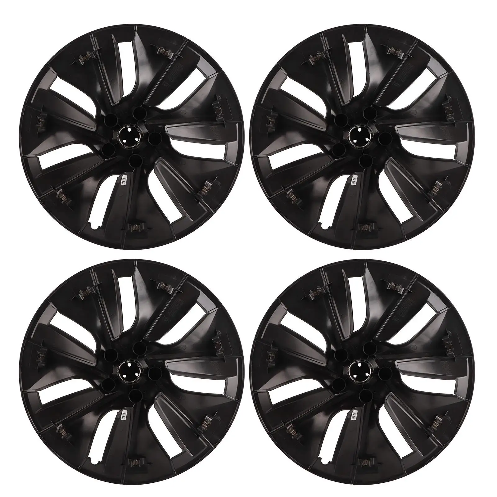 Wheel Hub Wheel Rim Cover ABS Snap Design Stylish Matte Black Wear Resistant for cars