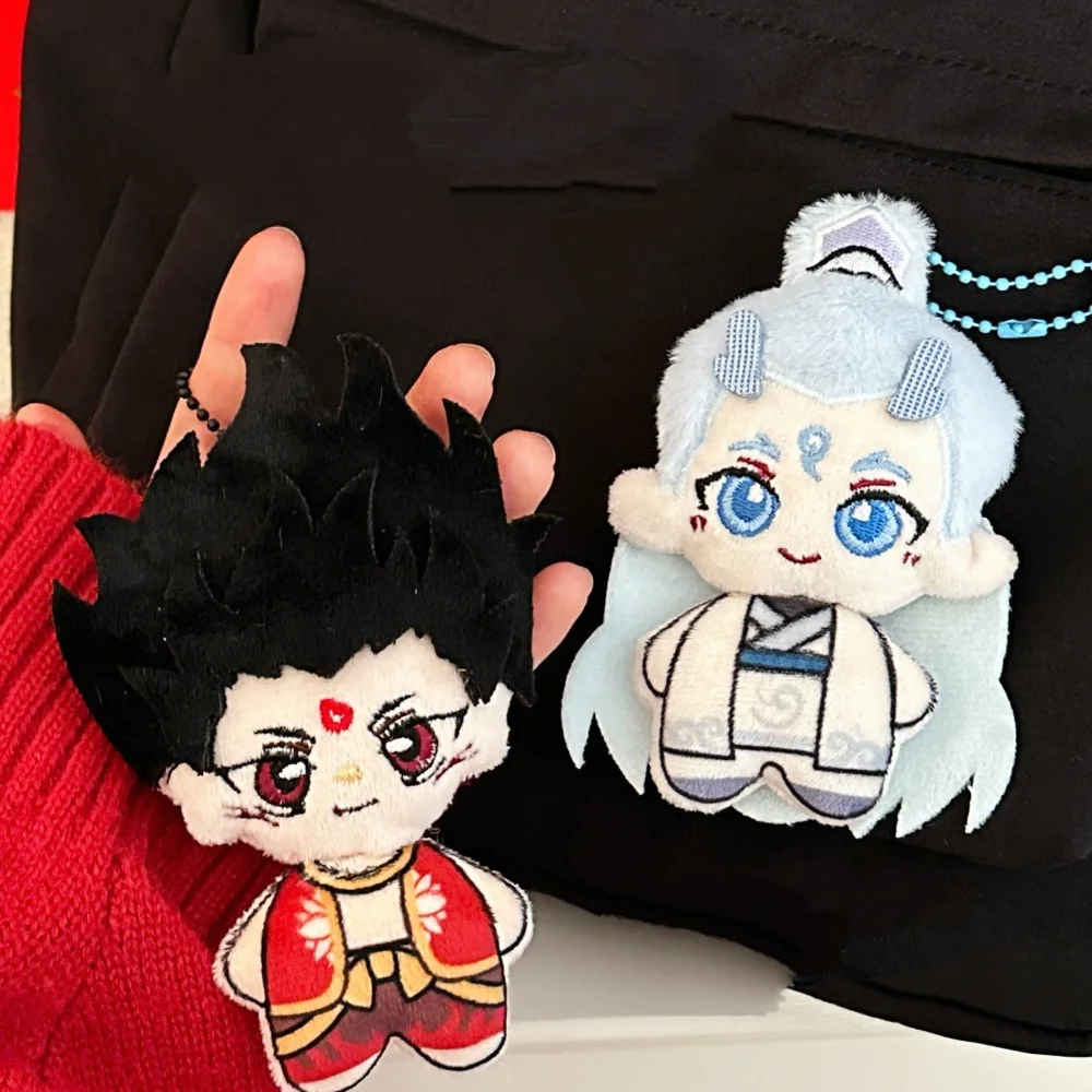 Nezha Ao Bing Q نسخة أفخم دمية قلادة Kawaii الطرفية دمية حقيبة سلسلة مفاتيح قلادة رائعة التعبئة والتغليف هدية عيد ميلاد