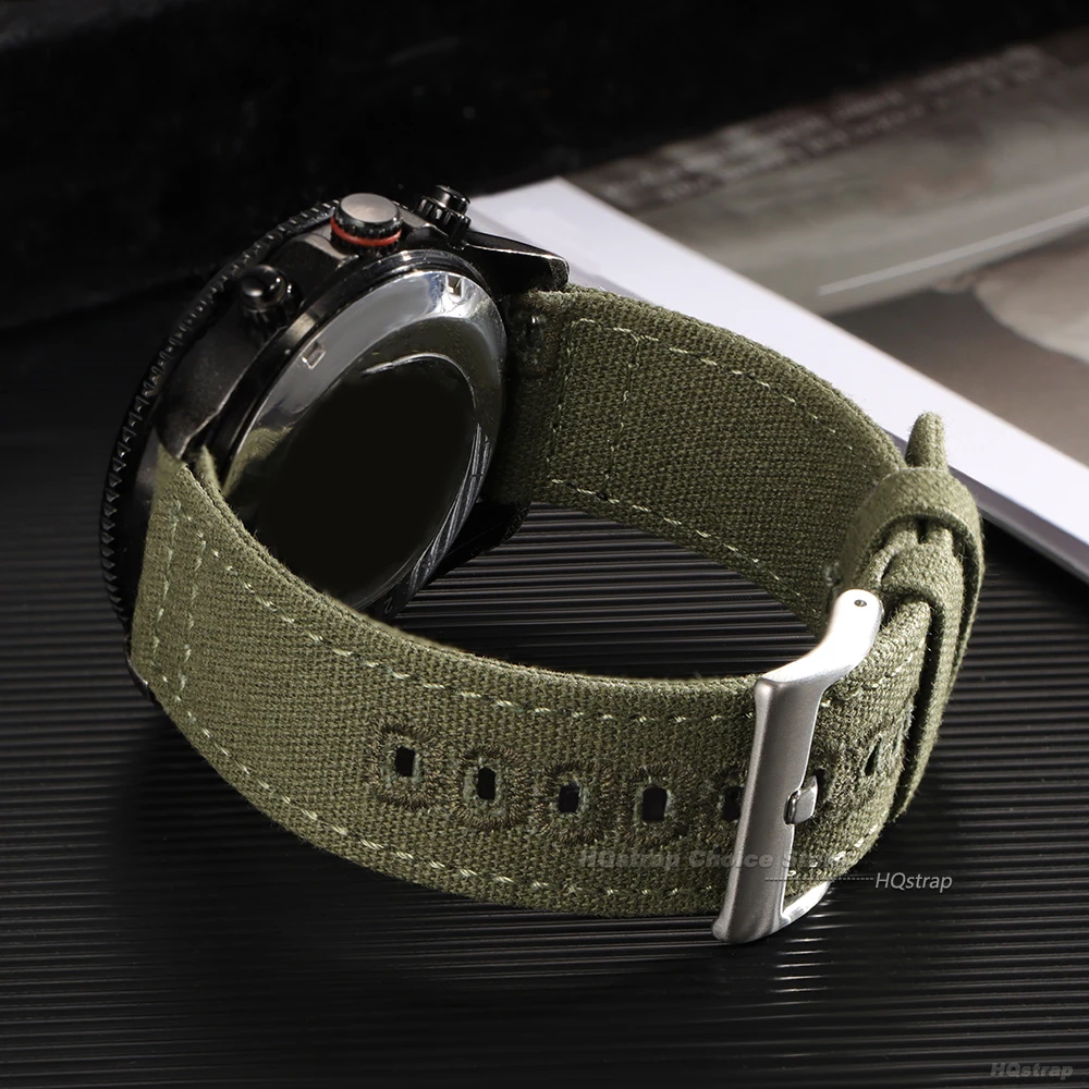 الإفراج السريع قماش أشرطة ساعات اليد النايلون الفرقة 18 مللي متر 20 مللي متر 22 مللي متر نحى مشبك الساعات ل Seiko Smartwatch الرياضة سوار ساعة