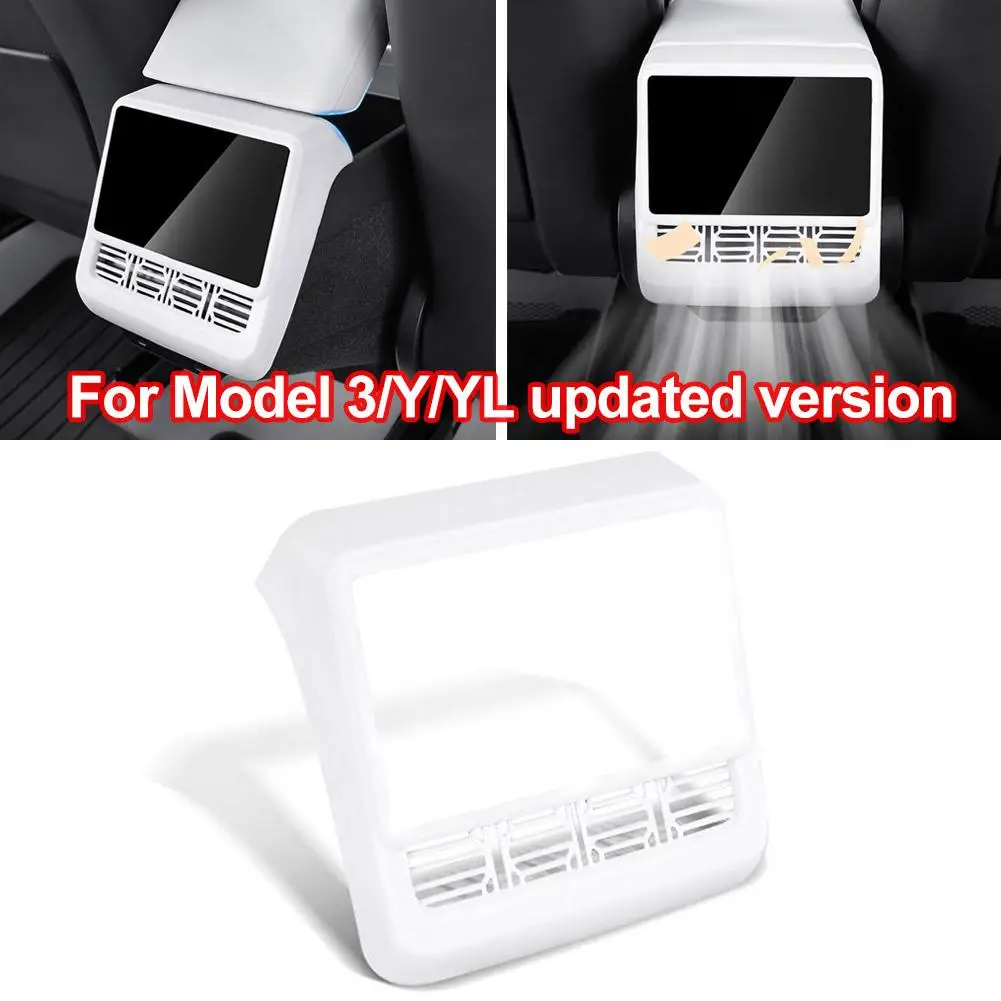 Silicone Protective Cover For Tesla New Model 3 Y YL Rear Air Outlet Anti-blocking Dustproof Resistant Snap-on Interior Part
