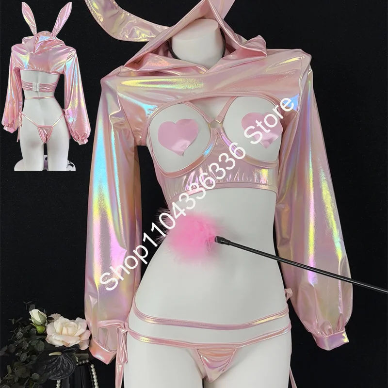 

Anime Laser Saipenbock Bunny Female Machine Rabbit Uniform Outfits Costume Role Play Underwear Lingerie Halloween Cosplay Set