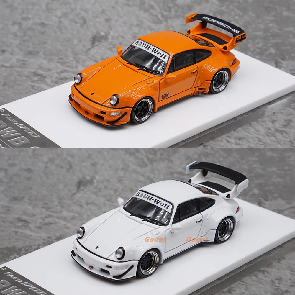 FS 1:64 Scale Diecast Alloy Porsche RWB 964 Toys Sports Cars Model Classics Nostalgia Adult Gifts Souvenir Static Display