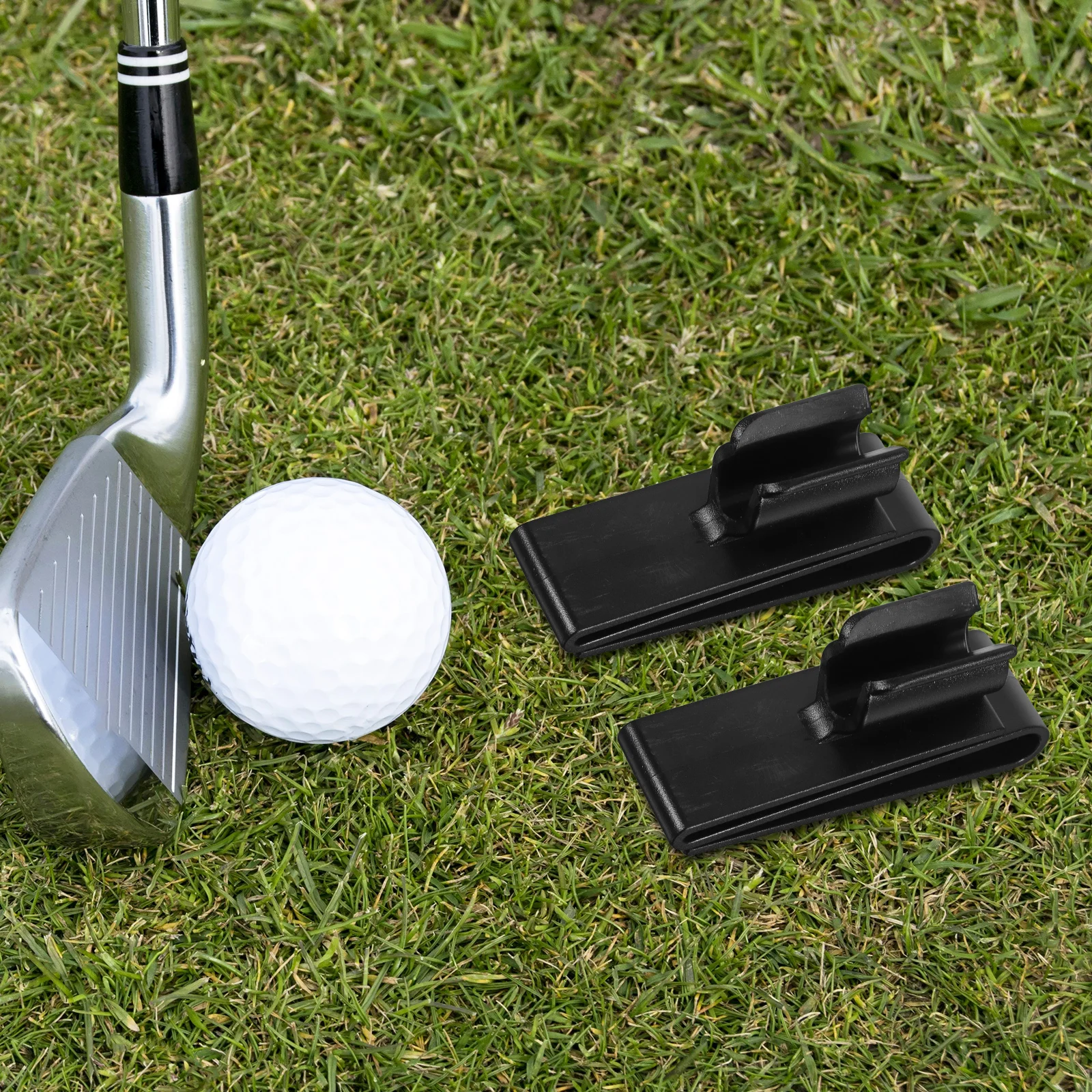 

1 Pair Plastic Golf Club Clip Detachable Putter Holder Stable Secure Grip Training Equipment For Men Women Lightweight Durable