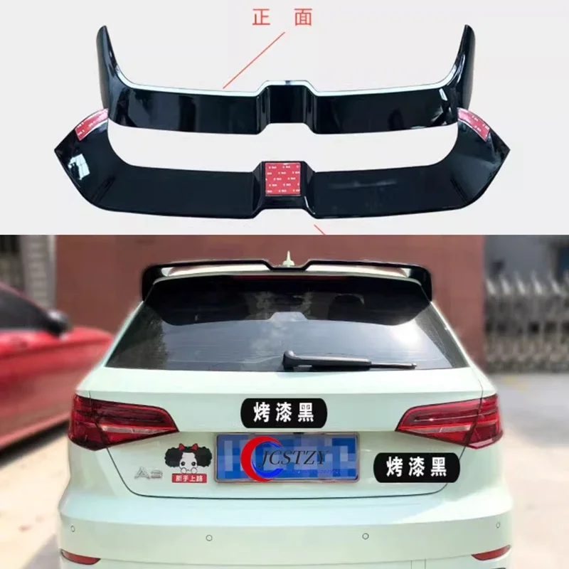 For Audi A3 S Line S3 8V 5Doors Hatchback 2013-2020 Oettinger Style Rear Wing Rear Roof Boot Spoiler Rear Spoiler Tail Wing