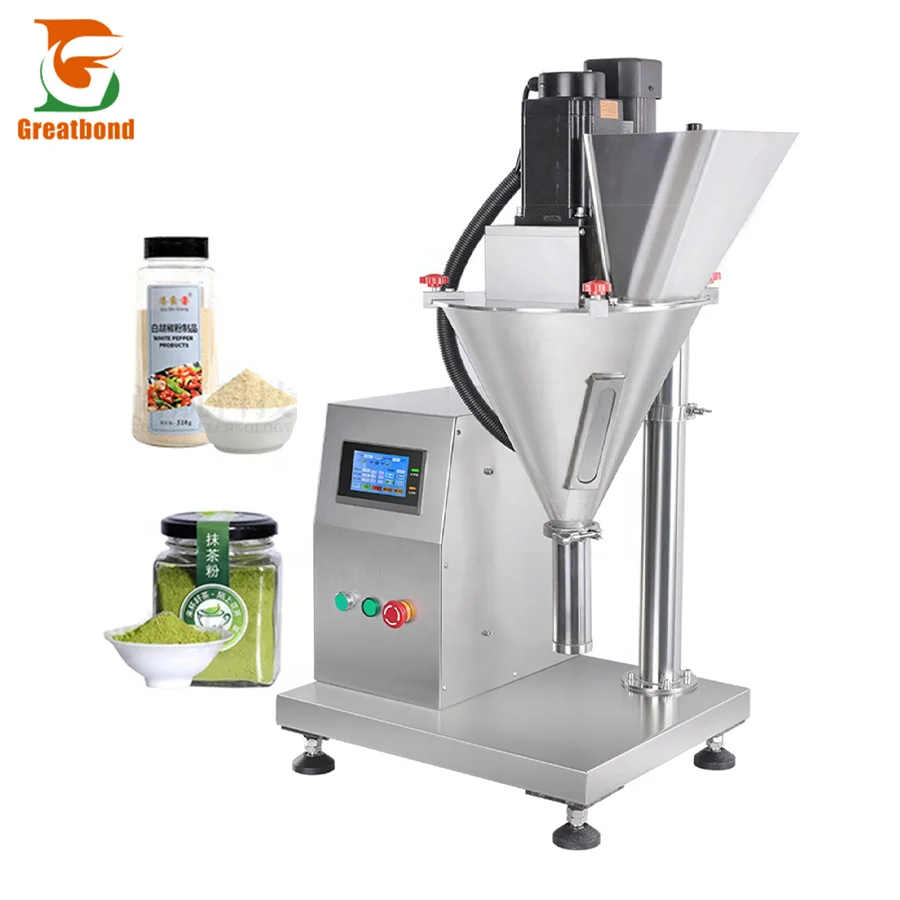 High Quality Wholesale Tabletop Vertical Protein Chili Spices Bean Coffee Powder Dispenser Auger Weighing Screw Filling Machine