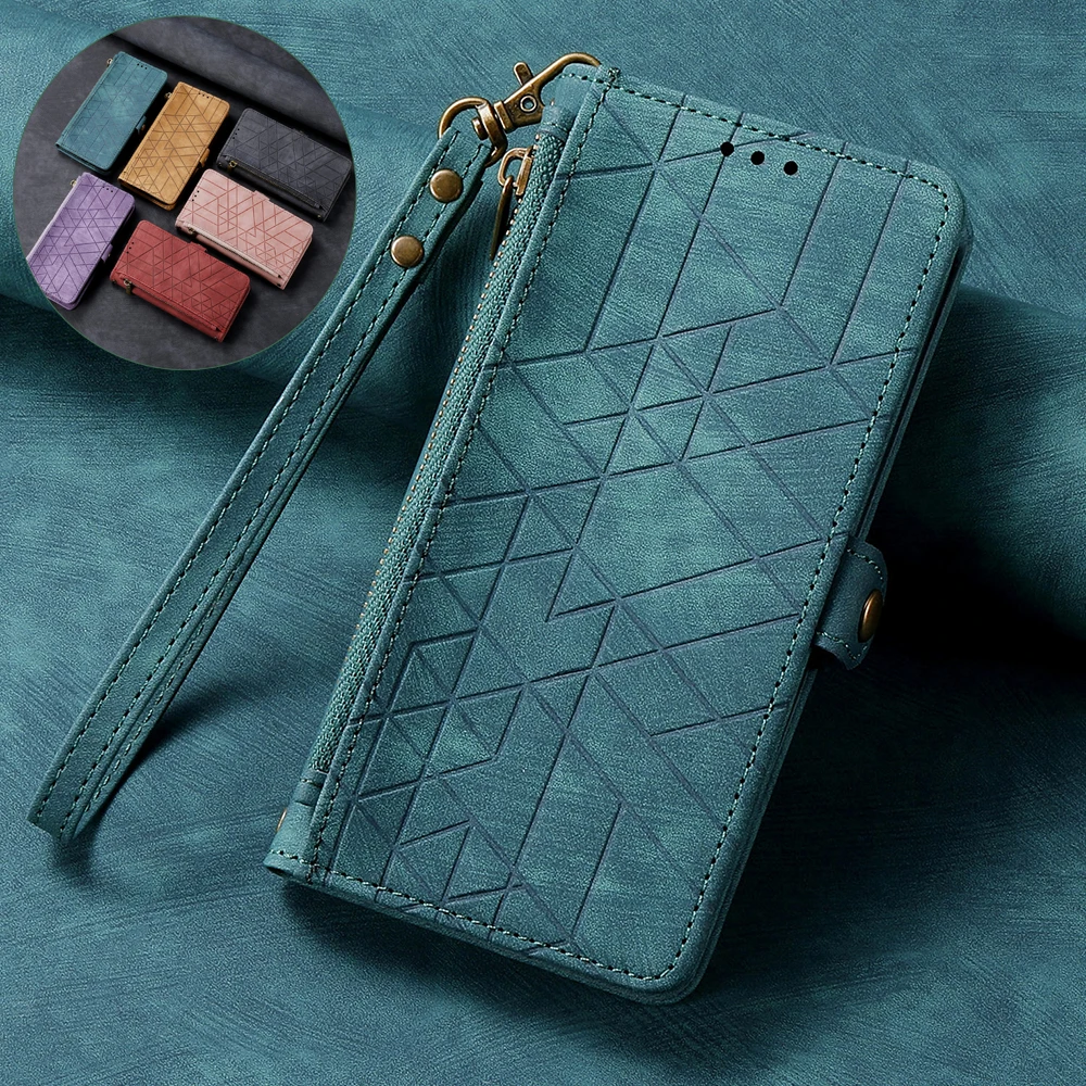 Flip-Hülle für Xiaomi Redmi Note 17 Pro Max 5G 2026, Crossbody-Reißverschluss-Lederhülle, Redmi Note 15 14 Pro Plus 14S Cover
