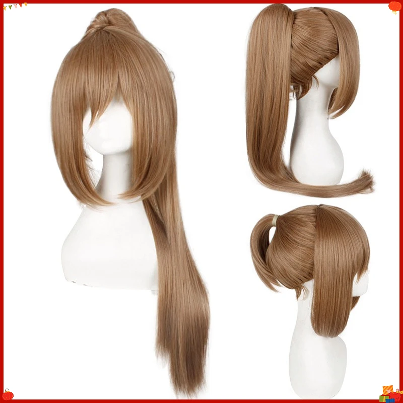 Synthetic Cosplay Wig Inspired By Gint-Soul Theater Okita Style, Short Blonde Layered Anime Costume Hair for Party Halloween
