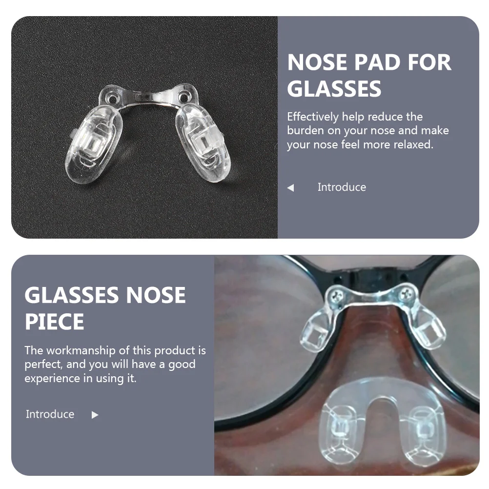 

4Pcs Eyeglass Nose Pads Prevent Slipping Increase Height for Better Fit Suitable for Glasses Sunglasses Glasses Nose Piece