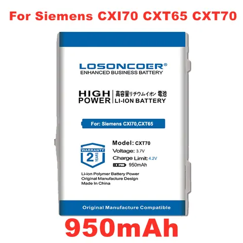 for Siemens CXI70,CXT65,CXT70,CXV65,CXV70,M65,M75,M8,S65,S65V,S66,S75,SK65,SP65,CX75,CXI65,CXO65 Battery For BenQ-Siemens M81