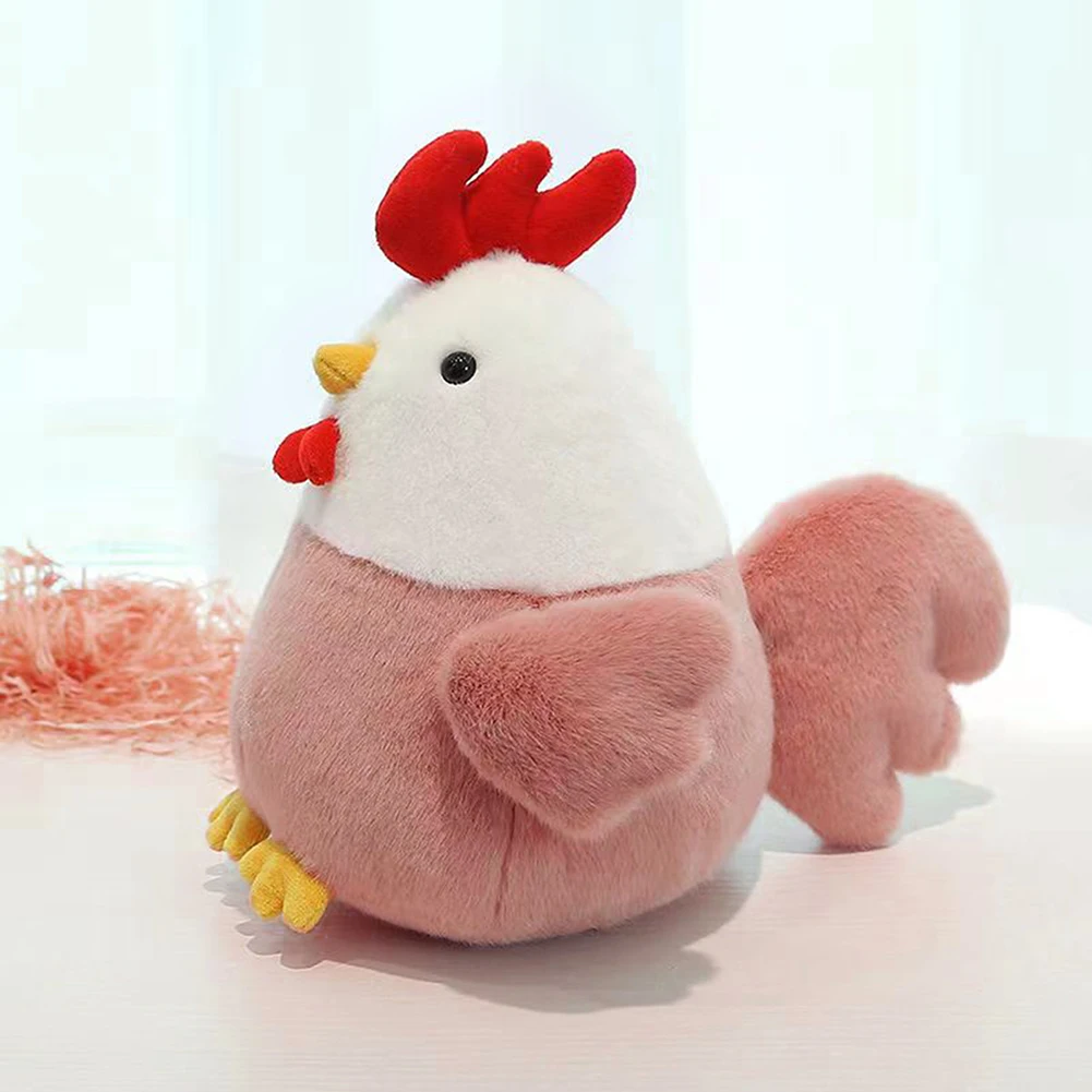 Kip knuffel zachte pluizige kip knuffeldier superzacht knuffelen knuffelige pop kussen voor kamer decor aanwezig voor vrienden