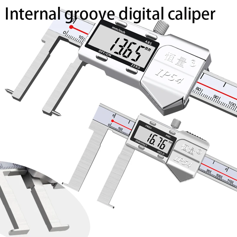 High-Precision Inner Groove Electronic Vernier Caliper Inner Hole Inner Groove Aperture Circlip Inner Diameter Measurement Tool