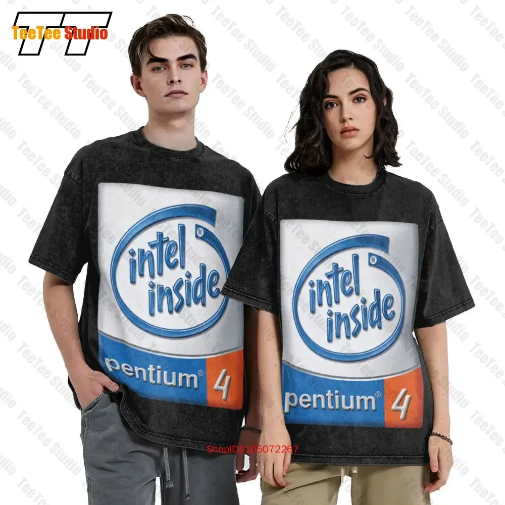 Vintage Intel Inside Pentium 4 Vintage Oversized T-Shirt 5NB2