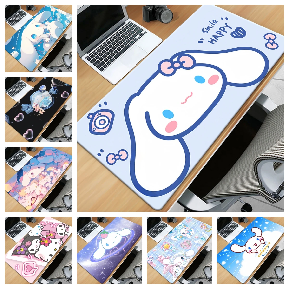 Sanrio cinnamoroll cartoon cute pattern Mouse Pad,table mat,Keyboard Gaming Accessories,Computer,gamer necessity,decoration