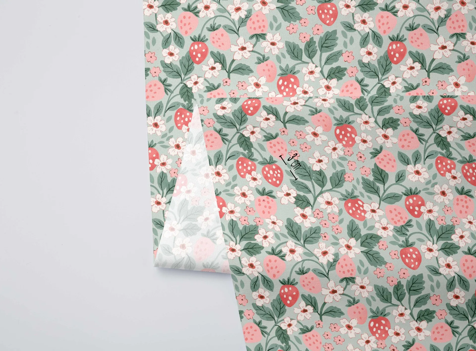 160x50cm Twill Printed Strawbe - Home Textiles Discount ulasan dan harga