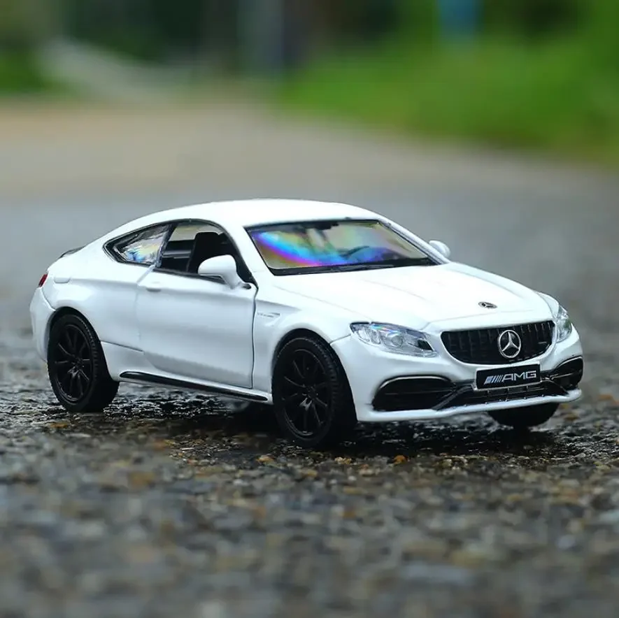 1:36 Mercedes Benz C63 AMG Coupe Alloy Car Model Simulation Exquisite Die-cast Toy Vehicles Car Styling Pull Back Sport Car F1