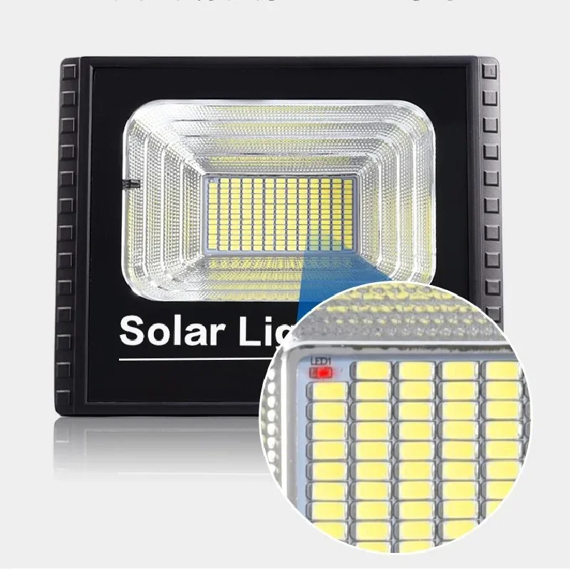 54-362LED Solar Flood Lights Zdalne sterowanie Reflektor zasilany energią słoneczną Zewnętrzne wodoodporne IP67 Villa Street Light Regulowany kąt