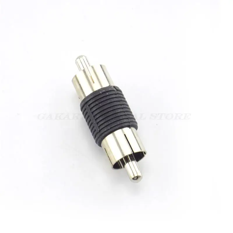 Male to Male Couplers Dual RCA Video Audio Adapter Female to Female Jack AV Cable Plug CCTV Connector