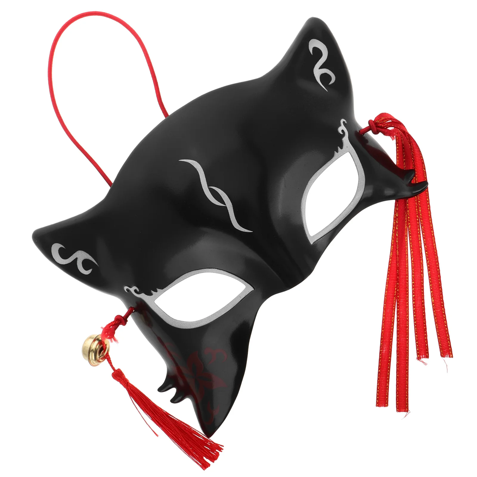 

Маска лисы на половину лица, Рождество, японский стиль, Хэллоуин, косплей, маскарадный костюм, аксессуар, милые полумаски для косплея