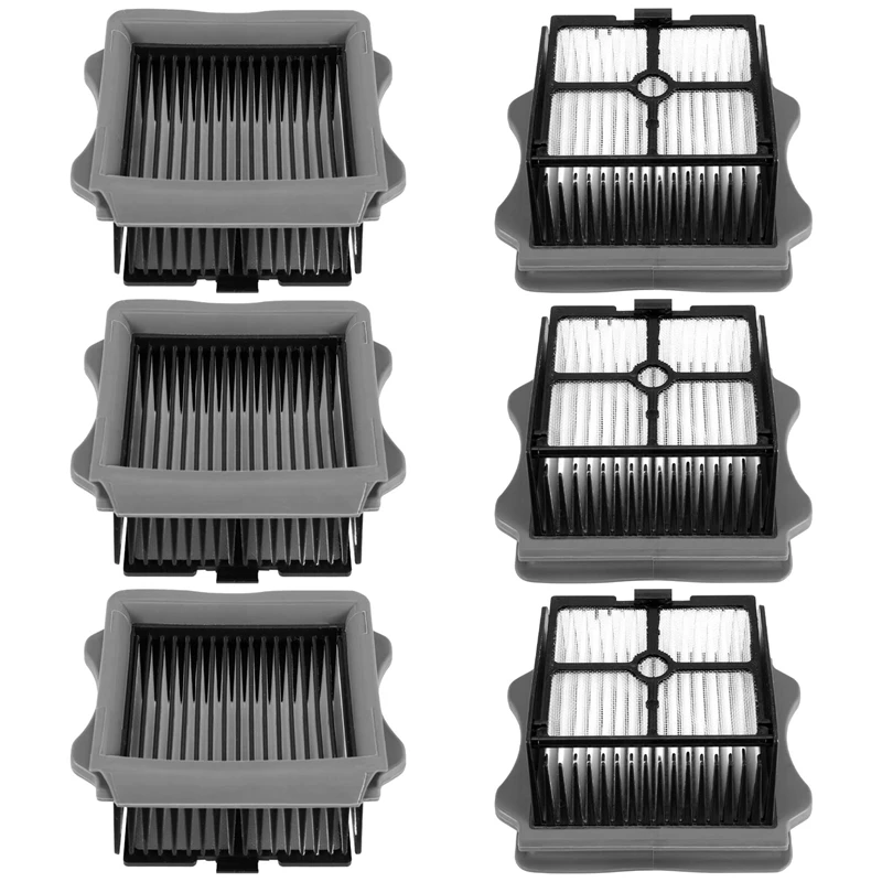 6Pcs HEPA Filter For Tineco Ifloor PLUS/ Floor One Cordless Vaccuum Hard Floor Replacement Vacuum Cleaner Filters