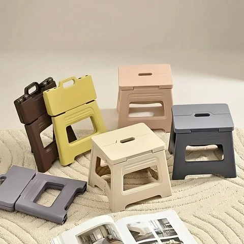New Lightweight Space Thickened Folding Stool, Portable Home Outdoor Camping, Magza Fishing, Simple and Integrated Design