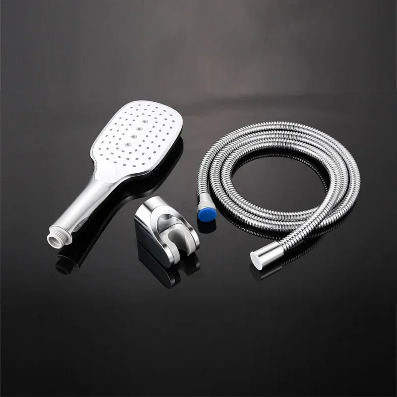 Luxury 3 Setting High Pressure Handheld Shower Head set with 1.5m Hose Adjustable Angle Bracket
