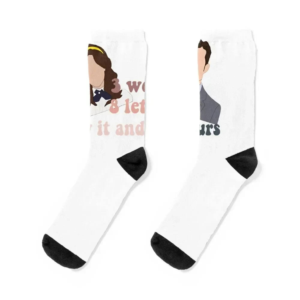 

Movie Men Woman Words Letters Say It And I’M Yours Awesome First Day Socks Thermal man winter set Designer Man Socks Women's