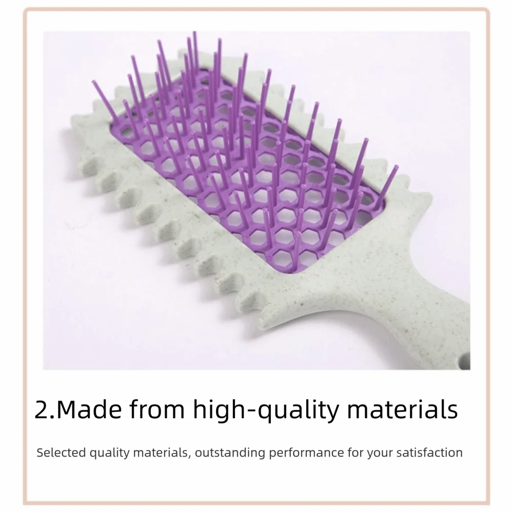 Pointed Tail Pointed Hair Comb Split Hair Comb Bounce Roll Hollow Design Comb Three-pronged Design Curling Comb Wet Hair