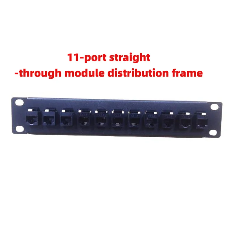 Rack Patch Panel For Generic (1U 4/6/8/10/11Port) 10Inch Multiple Port Options Arrange Signal Lines Orderly To Simplify Line Man