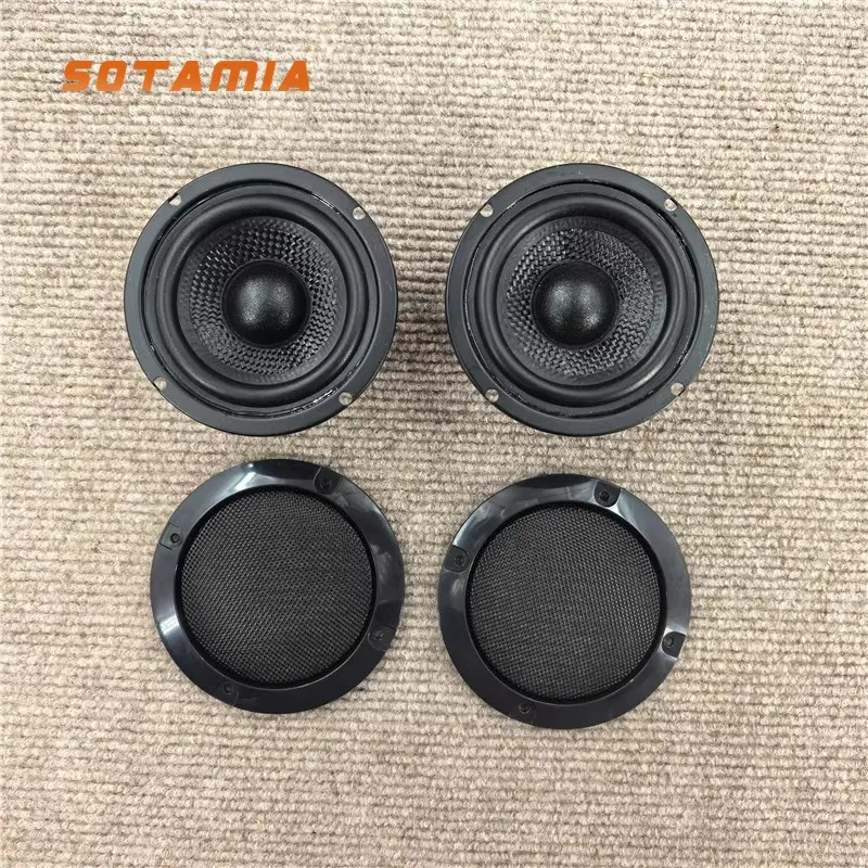 

SOTAMIA 2 шт. 3-дюймовый полнодиапазонный динамик 4 Ом 30 Вт плетеный бассейн DIY среднечастотный модифицированный водонепроницаемый аудио Bluetooth звуковые коробки