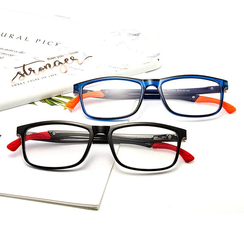 The new flat mirror foldable leg small box can be paired with myopia fashion trend Han ins