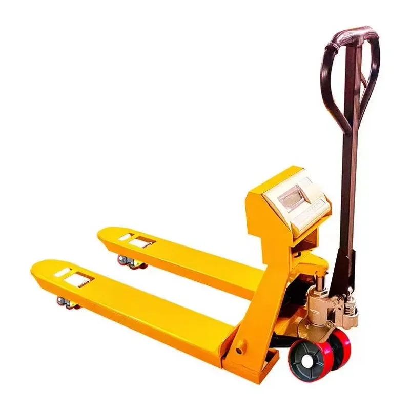 2 Ton 2.5 Ton Manual Hydraulic Pallet Jack Truck with Built in Scale and Printer for Warehouse Logistics Handling Equipment