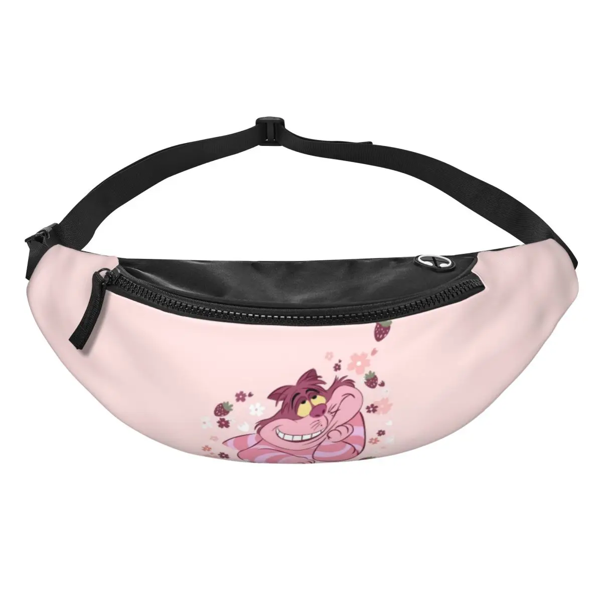 

Custom C-Cheshire Anime Cat Fanny Pack Women Men Crossbody Waist Bag for Traveling Phone Money Pouch