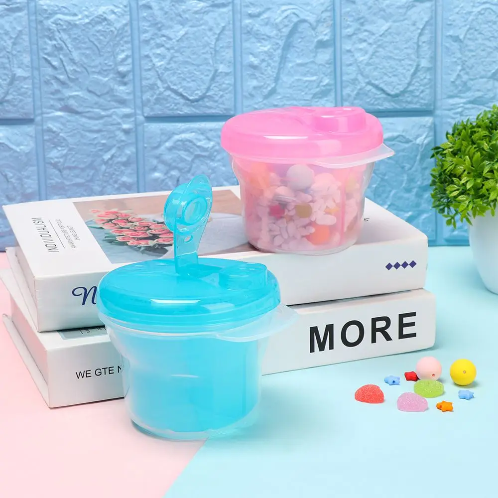 بی ملک پاؤڈر ڈسپنسر سنیک پاٹ اسٹوریج کا 3 خوراک فارمولا کنٹینر