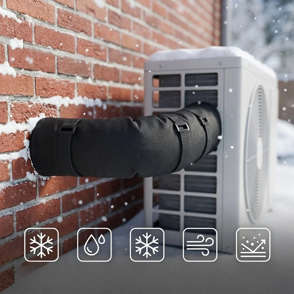 Premium 3 Layer Thermal Insulation Sleeve, Waterproof Protective Cover For HVAC Copper Refrigerant Pipes, Wear Resistant Tube