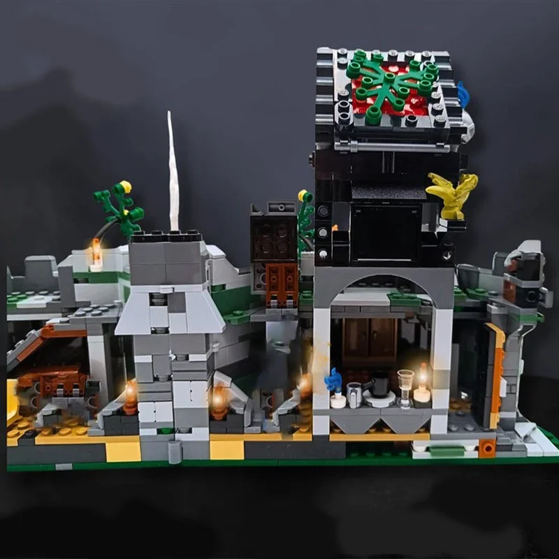 833 قطعة MOC القلعة السحرية الغابات المحرمة نموذج اللبنات لعبة العمارة لتقوم بها بنفسك الإبداعية الطوب هدية الكريسماس للأطفال #5